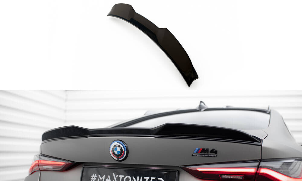 Heckspoiler 3D passend für BMW M4 G82 / G82 FL / M440i / 4 M-Paket G22 / G22 FL schwarz Hochglanz