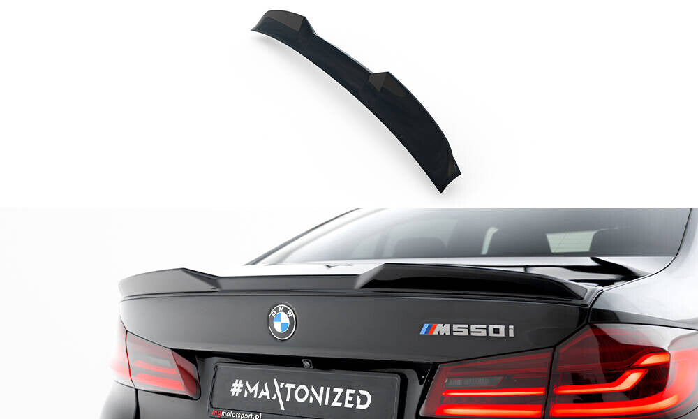 Heckspoiler 3D passend für BMW M550i / 5 M-Paket Limousine G30 schwarz Hochglanz
