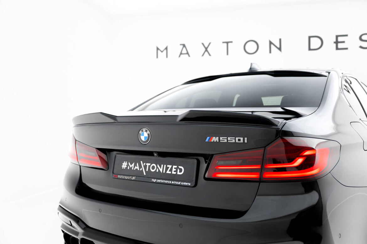 Heckspoiler 3D passend für BMW M550i / 5 M-Paket Limousine G30 schwarz Hochglanz
