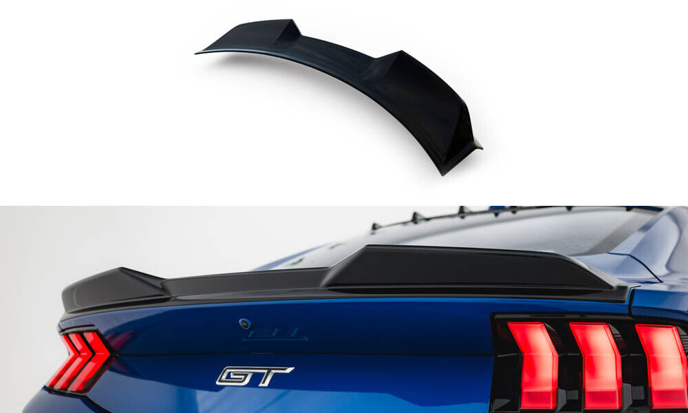 Heckspoiler 3D passend für Ford Mustang GT Mk7 schwarz Hochglanz