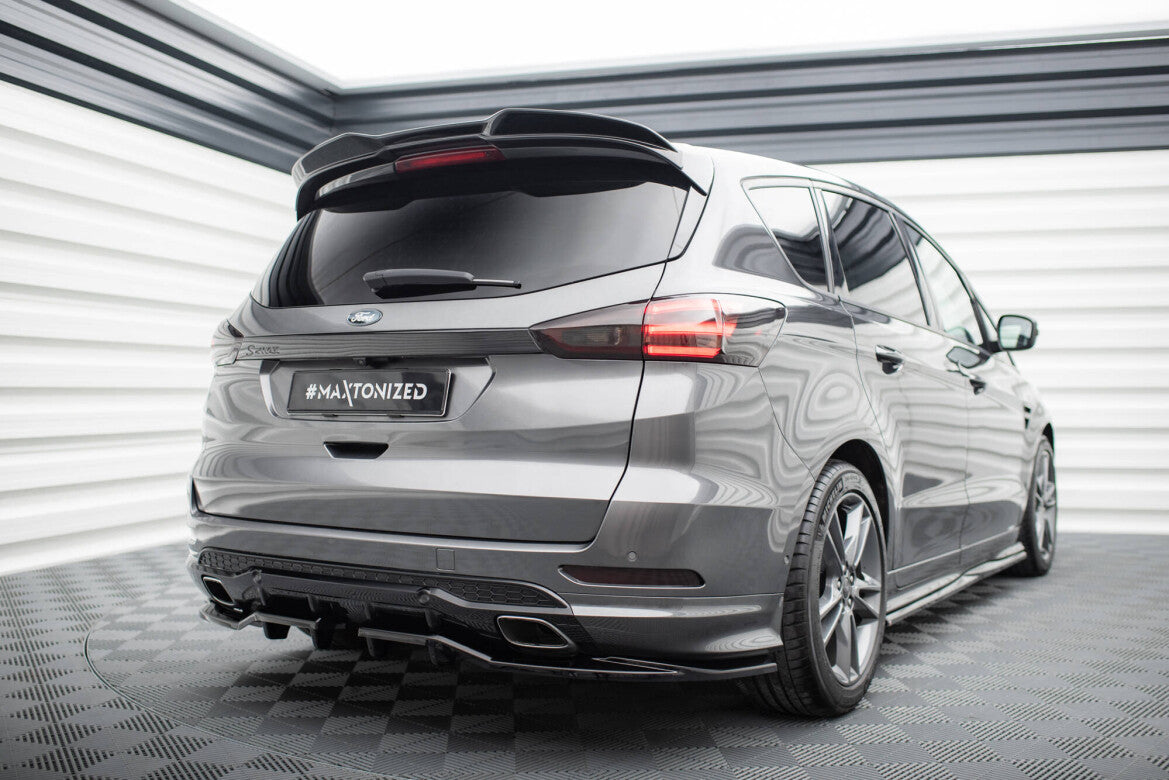 Heckspoiler 3D passend für Ford S-Max ST-Line Mk2 FL schwarz Hochglanz