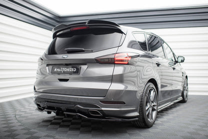 Heckspoiler 3D passend für Ford S-Max ST-Line Mk2 FL schwarz Hochglanz