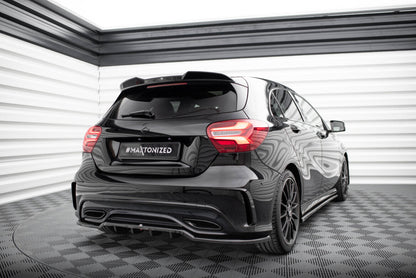 Heckspoiler 3D passend für Mercedes A AMG-Line W176 FL schwarz Hochglanz