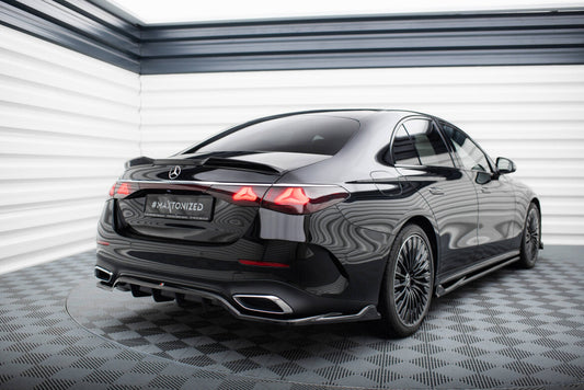 Heckspoiler 3D passend für Mercedes E Limousine AMG-Line W214 schwarz Hochglanz