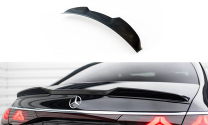Heckspoiler 3D passend für Mercedes E Limousine AMG-Line W214 schwarz Hochglanz