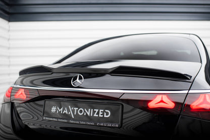 Heckspoiler 3D passend für Mercedes E Limousine AMG-Line W214 schwarz Hochglanz