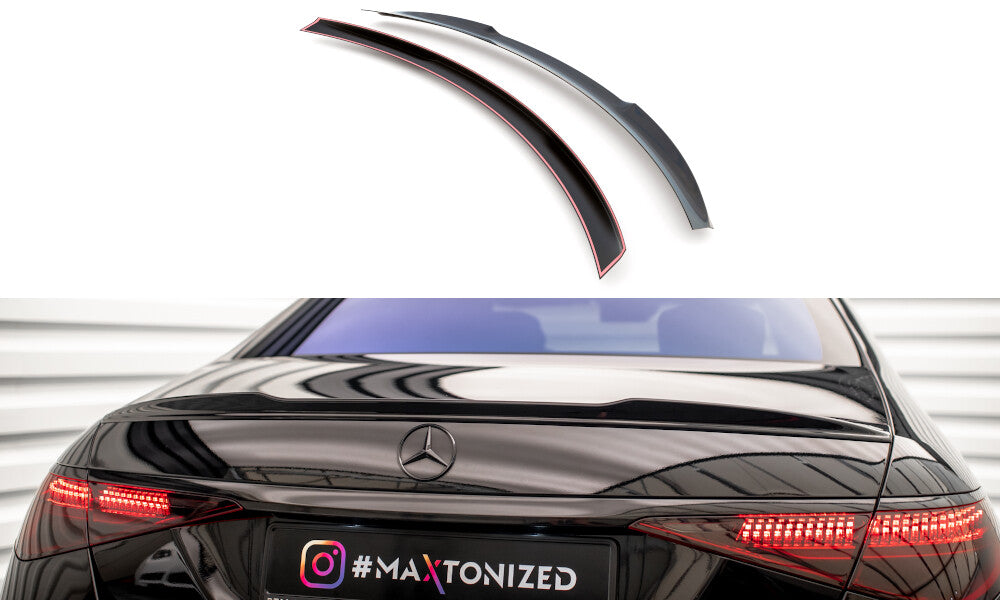 Heckspoiler 3D passend für Mercedes S AMG-Line W223 schwarz Hochglanz