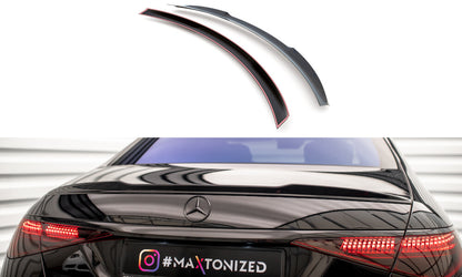 Heckspoiler 3D passend für Mercedes S AMG-Line W223 schwarz Hochglanz