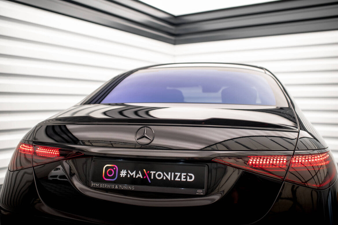 Heckspoiler 3D passend für Mercedes S AMG-Line W223 schwarz Hochglanz