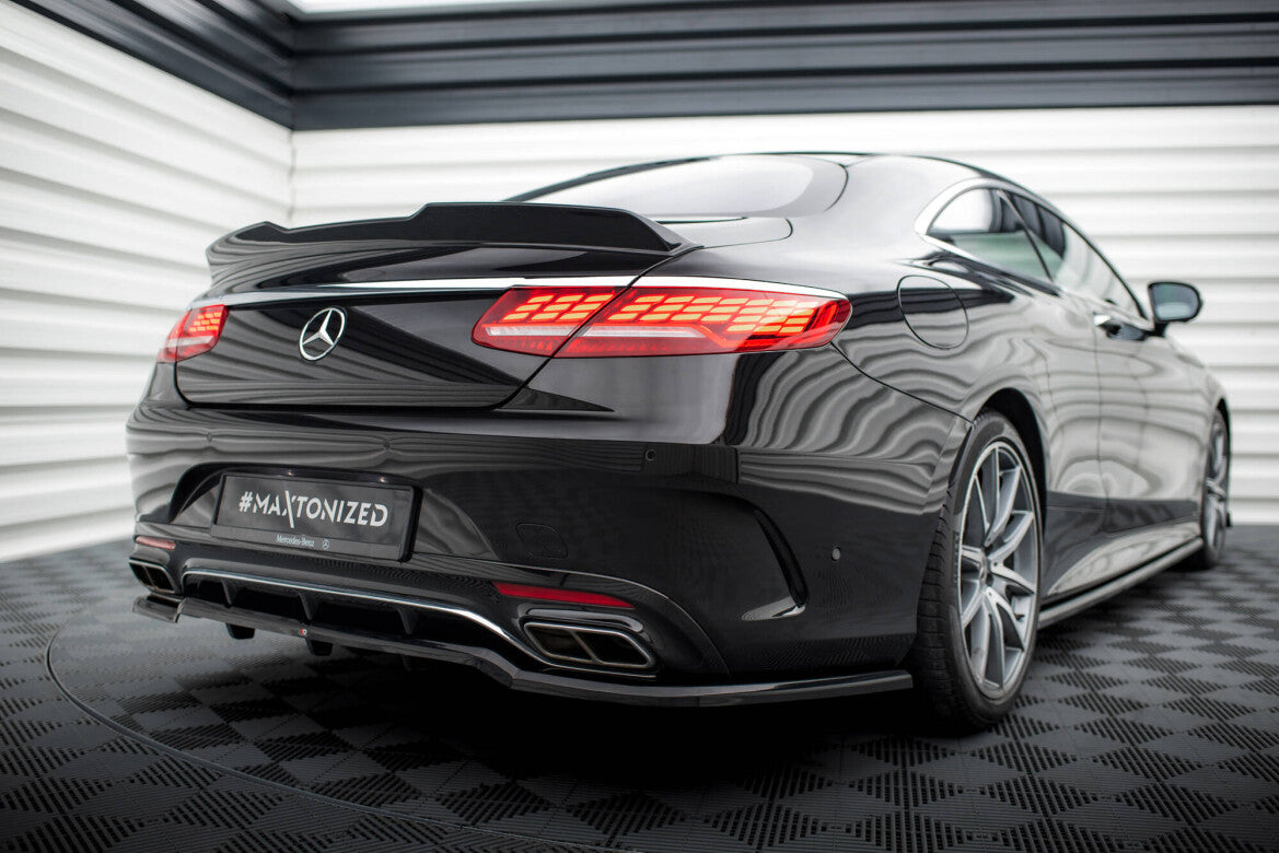 Heckspoiler 3D passend für Mercedes S Coupe AMG-Line C217 FL schwarz Hochglanz