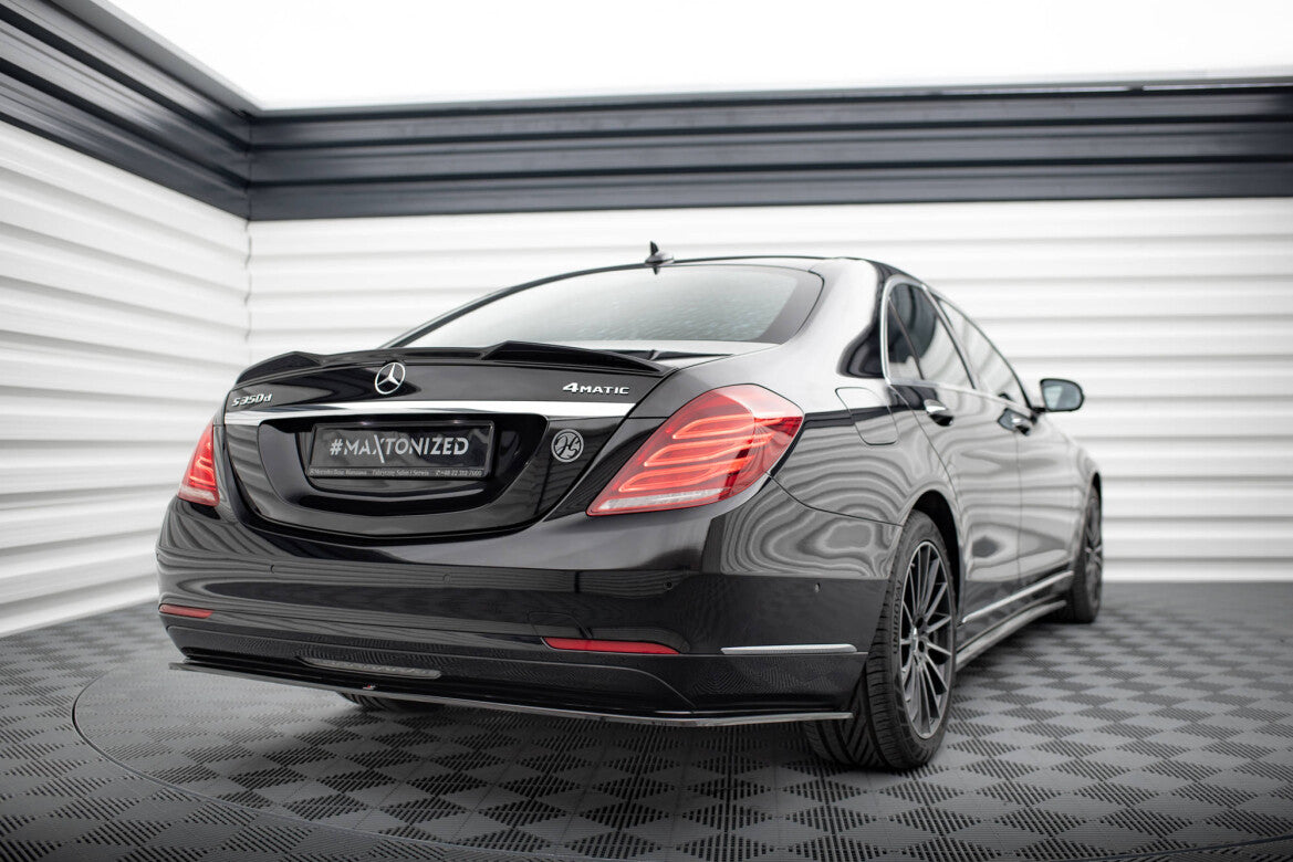 Heckspoiler 3D passend für Mercedes S W222 / W222 FL schwarz Hochglanz