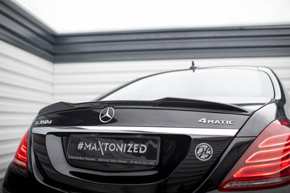 Heckspoiler 3D passend für Mercedes S W222 / W222 FL schwarz Hochglanz