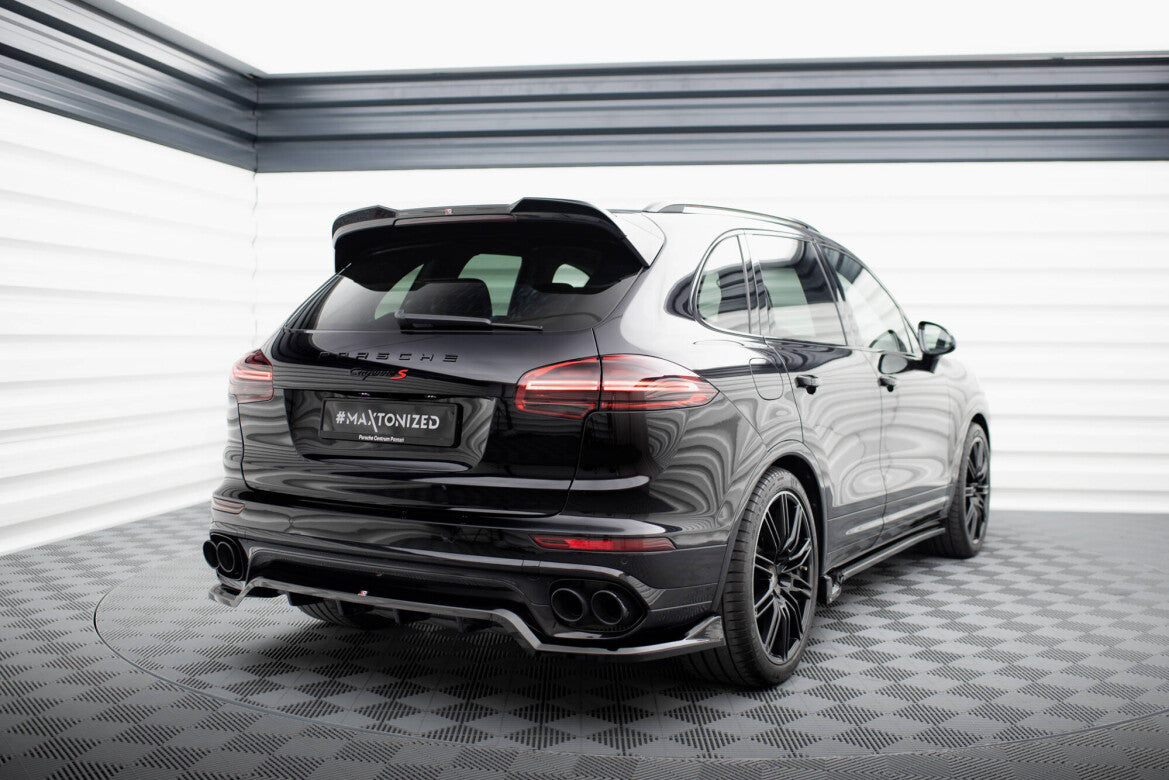 Heckspoiler 3D passend für Porsche Cayenne Mk2 FL schwarz Hochglanz