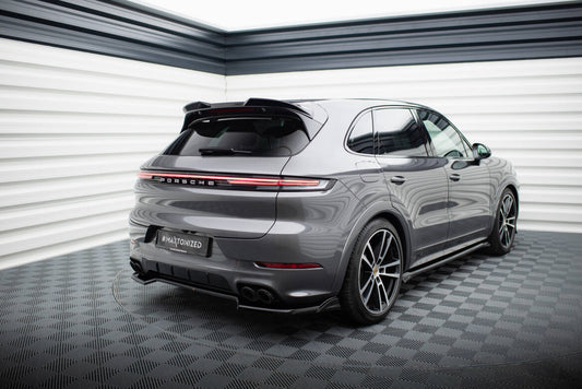Heckspoiler 3D passend für Porsche Cayenne SUV Mk3 FL schwarz Hochglanz