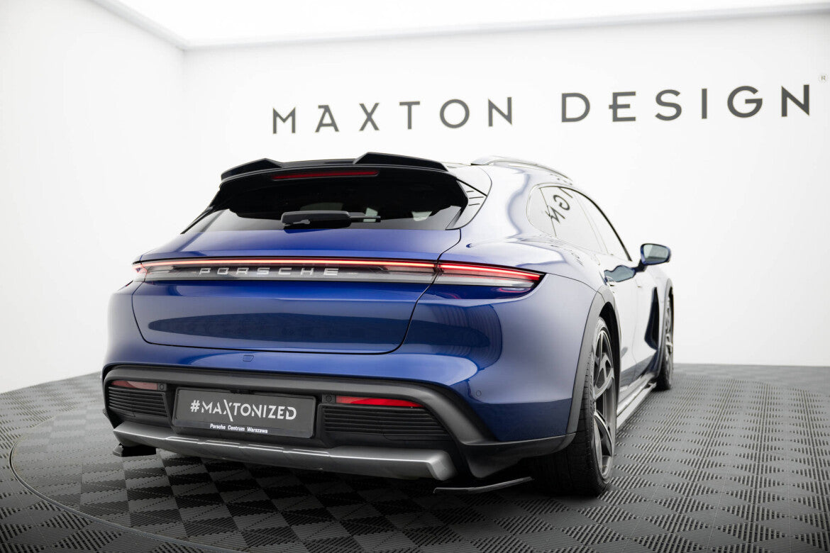 Heckspoiler 3D passend für Porsche Taycan Cross Turismo 4S schwarz Hochglanz