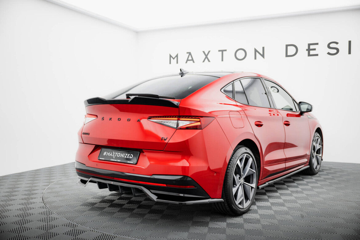 Heckspoiler 3D passend für Skoda Enyaq Coupe iV RS schwarz Hochglanz