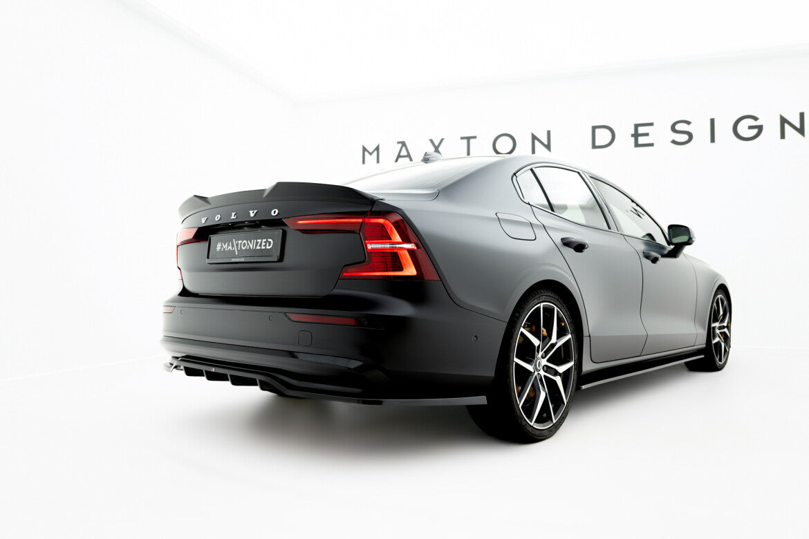 Heckspoiler 3D passend für Volvo S60 R-Design Mk3 schwarz Hochglanz