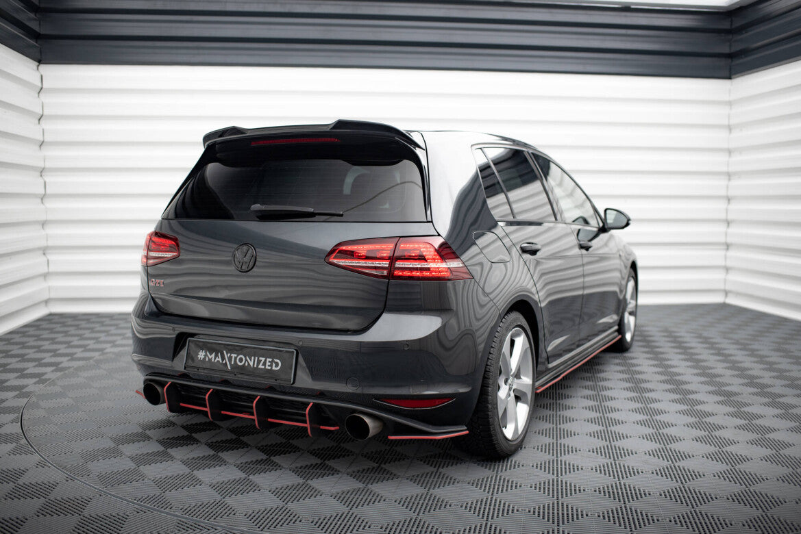 Heckspoiler 3D passend für VW Golf R / R-Line / GTI Mk7 schwarz Hochglanz