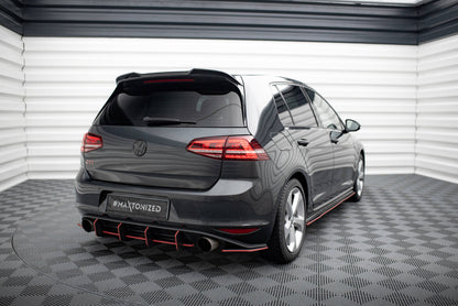 Heckspoiler 3D passend für VW Golf R / R-Line / GTI Mk7 schwarz Hochglanz