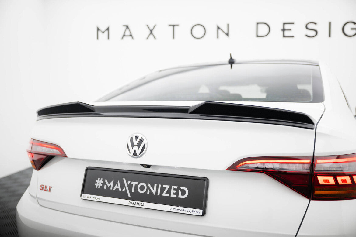 Heckspoiler 3D passend für VW Jetta GLI Mk7 schwarz Hochglanz