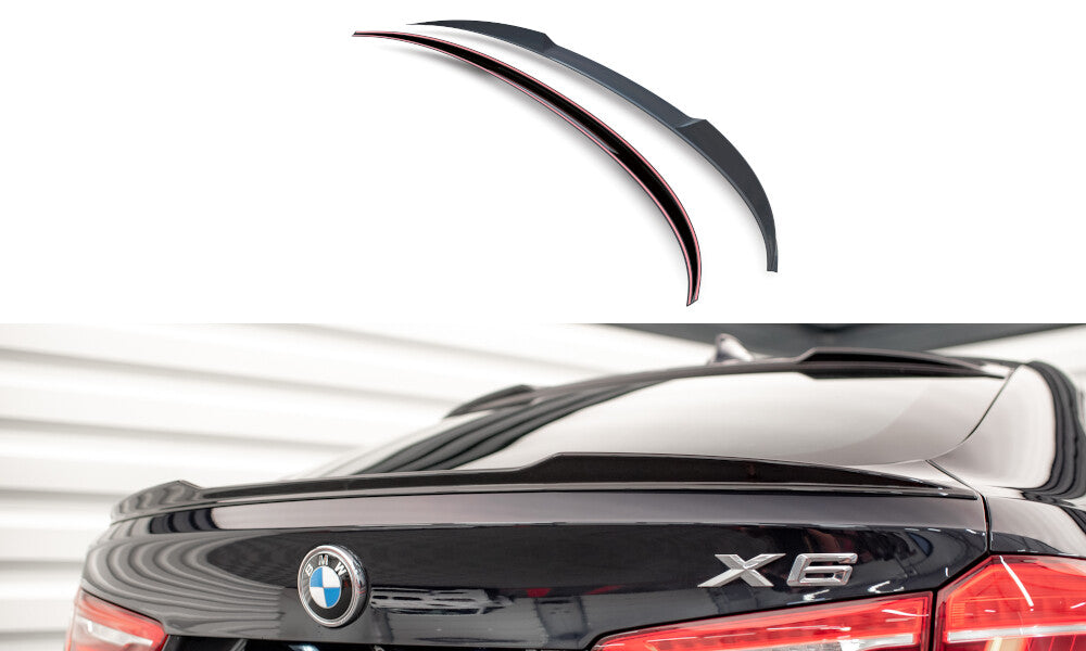 Heckspoiler 3D V.1 passend für BMW X6 F16 M-Paket / X6 M F86 schwarz Hochglanz