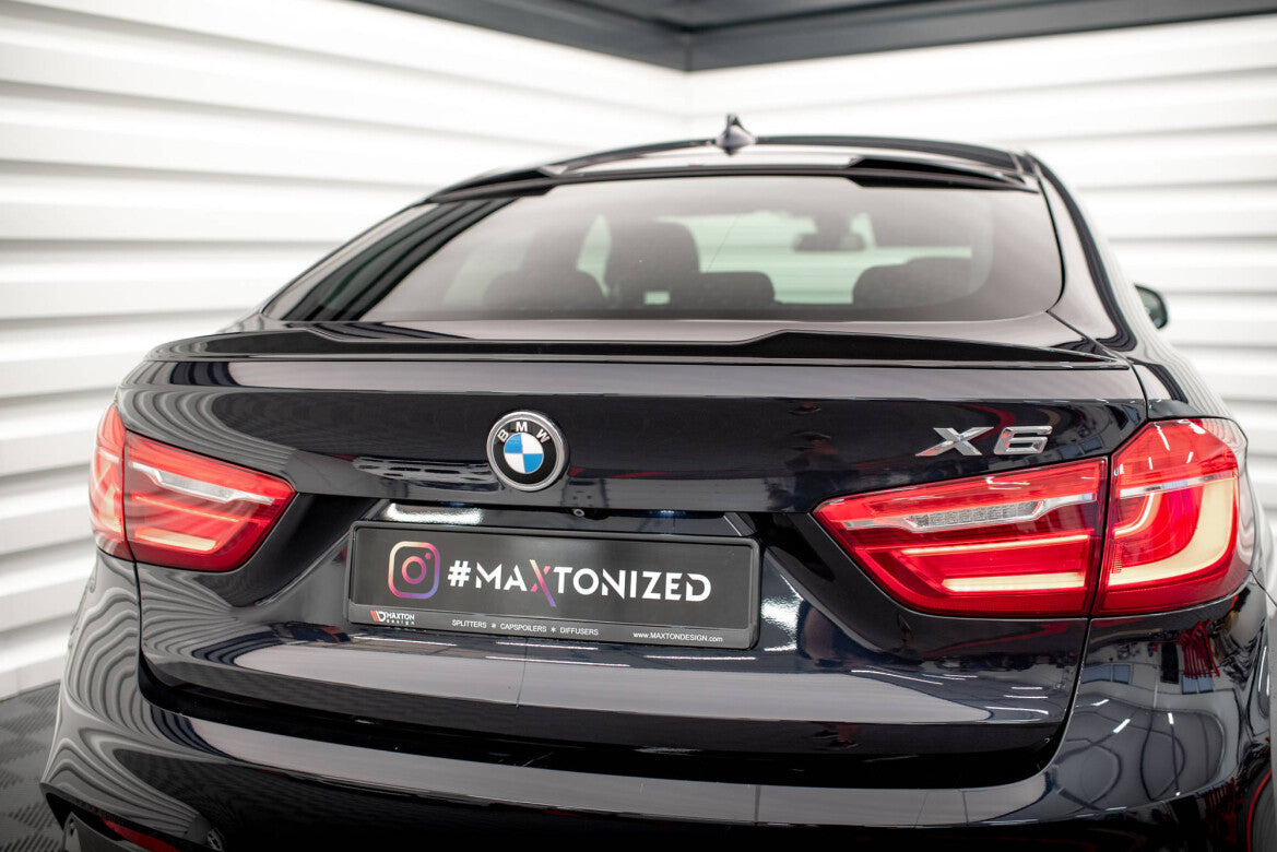 Heckspoiler 3D V.1 passend für BMW X6 F16 M-Paket / X6 M F86 schwarz Hochglanz