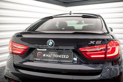 Heckspoiler 3D V.1 passend für BMW X6 F16 M-Paket / X6 M F86 schwarz Hochglanz