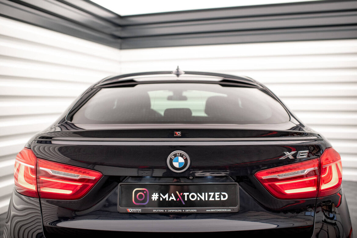 Heckspoiler 3D V.2 passend für BMW X6 F16 M-Paket / X6 M F86 schwarz Hochglanz