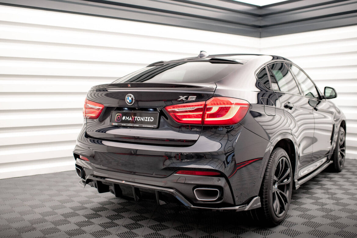 Heckspoiler 3D V.2 passend für BMW X6 F16 M-Paket / X6 M F86 schwarz Hochglanz