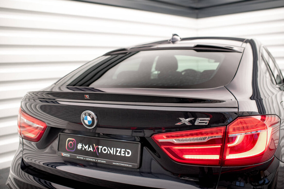 Heckspoiler 3D V.2 passend für BMW X6 F16 M-Paket / X6 M F86 schwarz Hochglanz