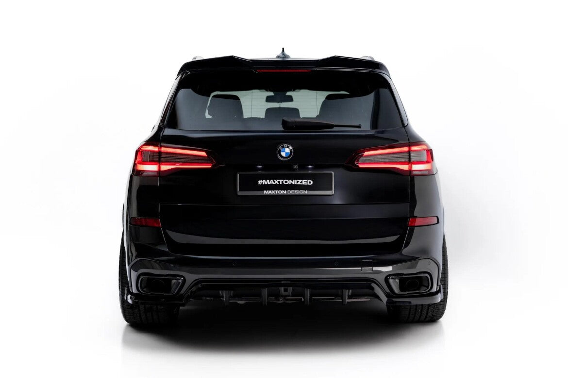 Heckspoiler Lippe 3D passend für BMW X5 M-Paket G05 / G05 Facelift schwarz Hochglanz