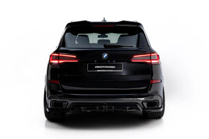 Heckspoiler Lippe 3D passend für BMW X5 M-Paket G05 / G05 Facelift schwarz Hochglanz
