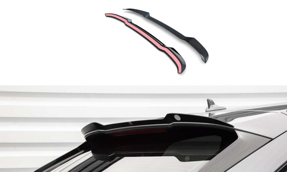 Heckspoiler Lippe oben passend für Audi SQ5 / Q5 S-Line Sportback Mk2 FL schwarz Hochglanz