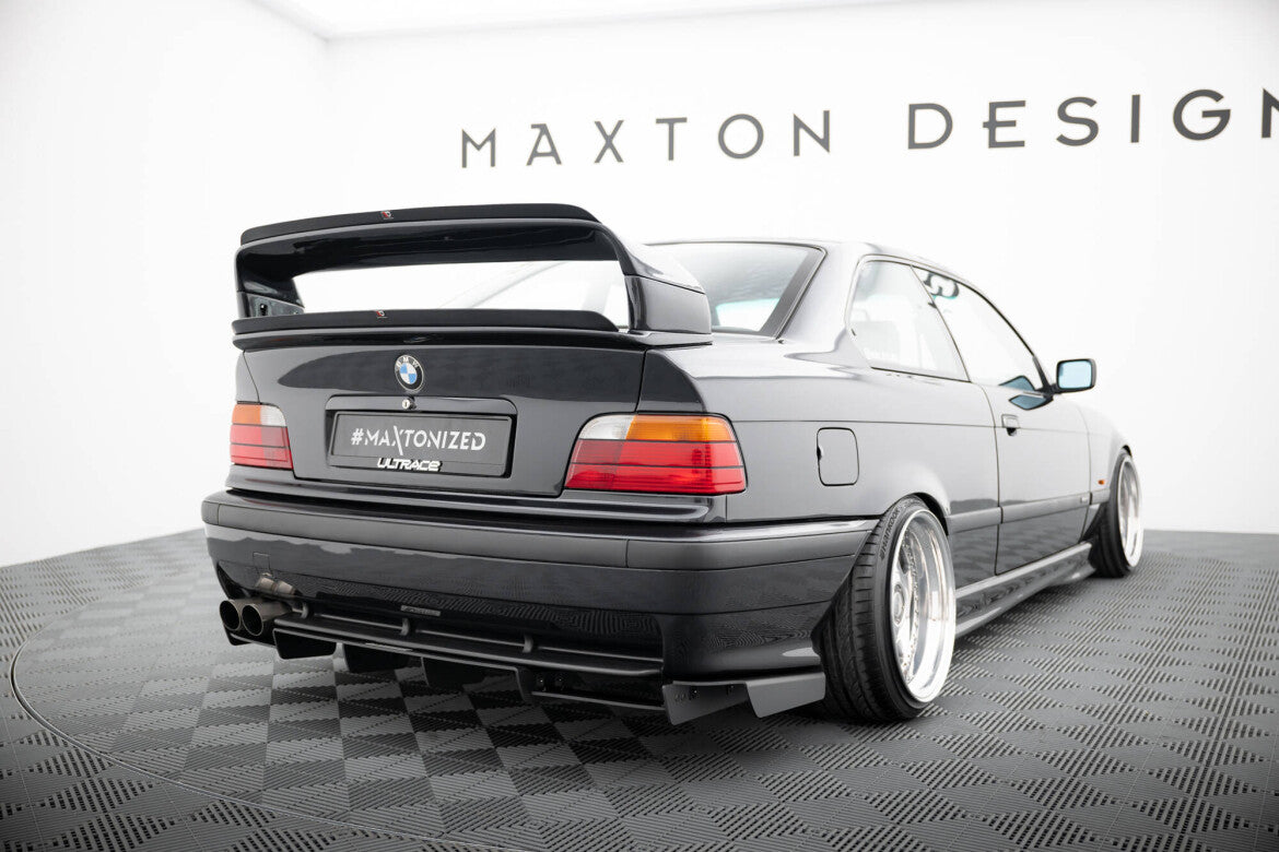 Heckspoiler Lippe oben passend für BMW M3 / 3 M-Paket E36 Coupe GT Klasse schwarz Hochglanz