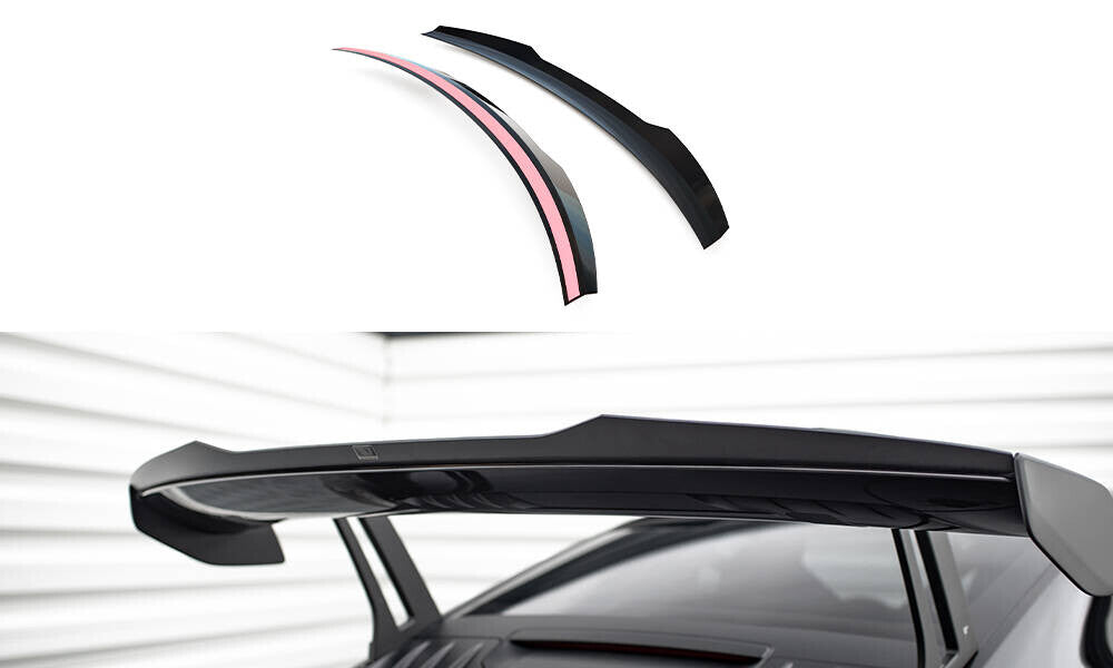 Heckspoiler Lippe oben passend für Porsche 911 992 GT3 schwarz Hochglanz