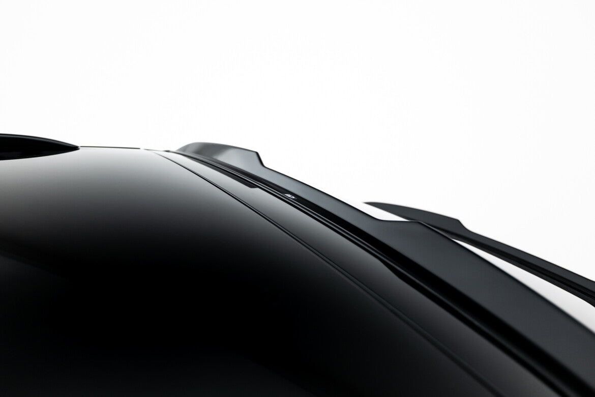 Heckspoiler Lippe oben passend für Porsche Macan EV Mk1 schwarz Hochglanz