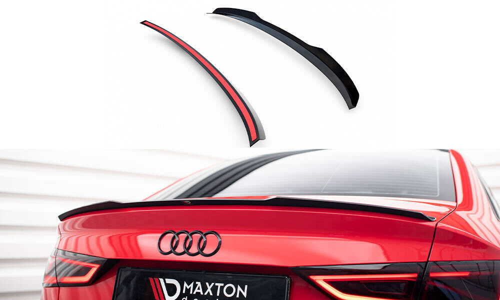 Heckspoiler Lippe passend für Audi A3 / A3 S-Line / S3 / RS3 Limousine 8V schwarz Hochglanz