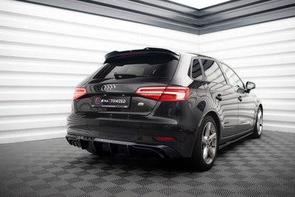 Heckspoiler Lippe passend für Audi A3 Sportback 8V FL schwarz Hochglanz