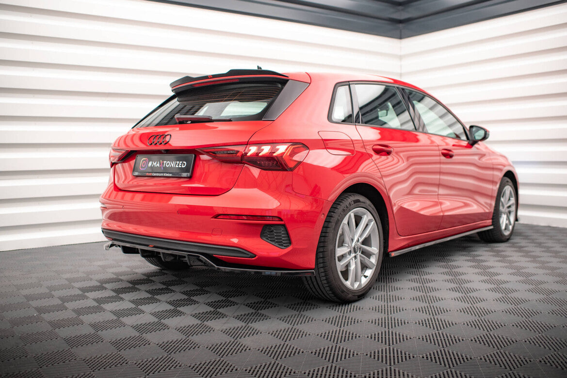 Heckspoiler Lippe passend für Audi A3 Sportback 8Y schwarz Hochglanz