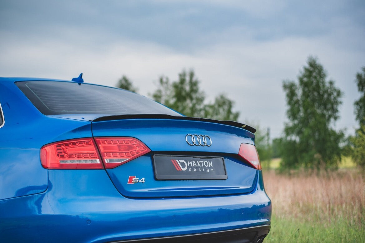 Heckspoiler Lippe passend für Audi A4 Limousine B8 / B8 FL schwarz Hochglanz