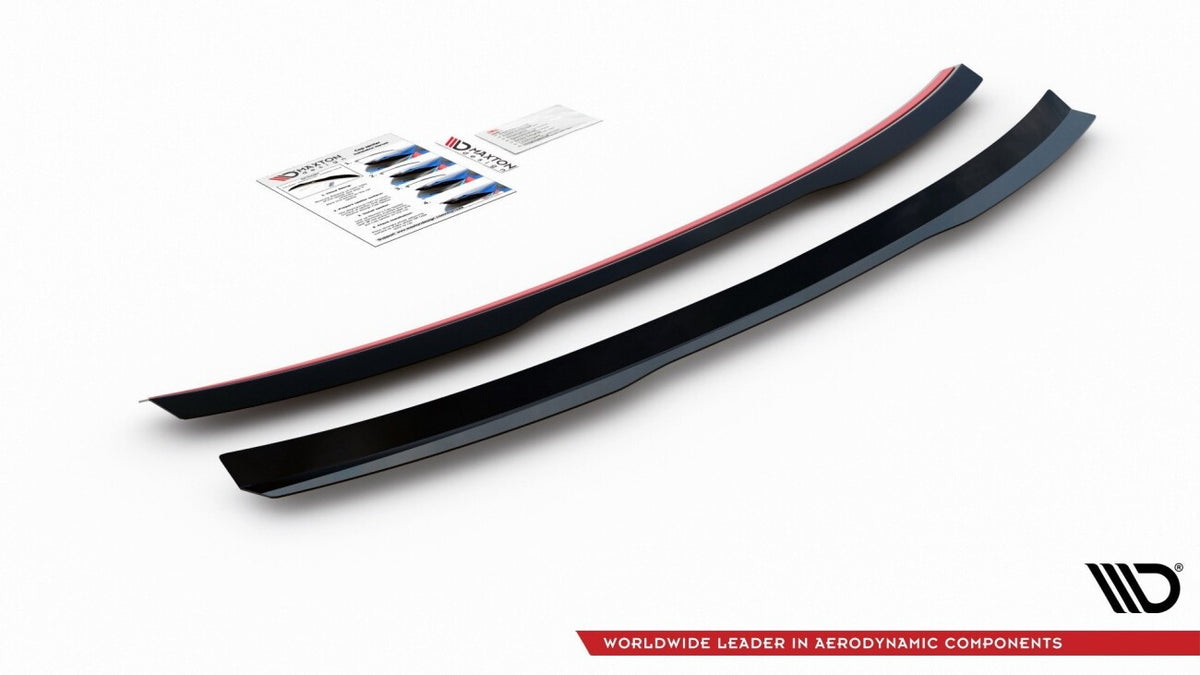 Heckspoiler Lippe passend für Audi A4 Limousine B8 / B8 FL schwarz Hochglanz
