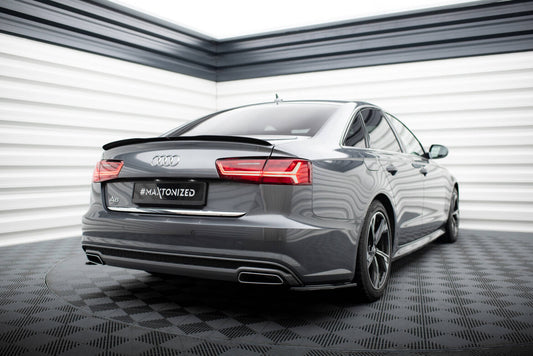 Heckspoiler Lippe passend für Audi A6 / A6 S-line / S6 Limousine C7 FL schwarz Hochglanz