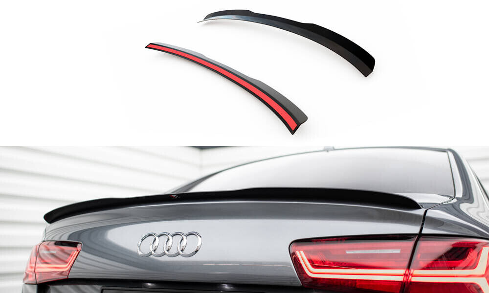 Heckspoiler Lippe passend für Audi A6 / A6 S-line / S6 Limousine C7 FL schwarz Hochglanz