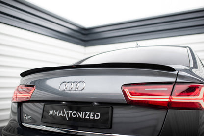 Heckspoiler Lippe passend für Audi A6 / A6 S-line / S6 Limousine C7 FL schwarz Hochglanz