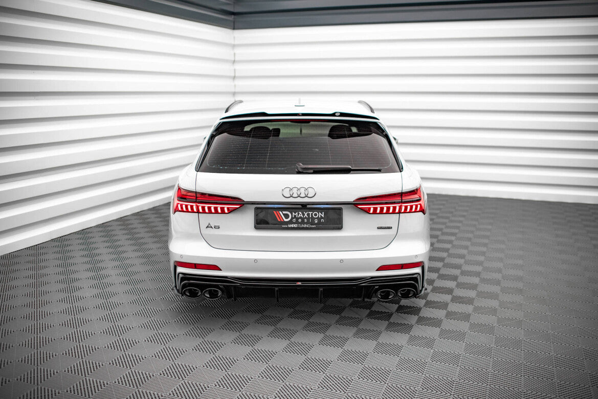 Heckspoiler Lippe passend für Audi A6 Avant / A6 Allroad / A6 S-Line Avant / S6 Avant C8 / C8 FL schwarz Hochglanz