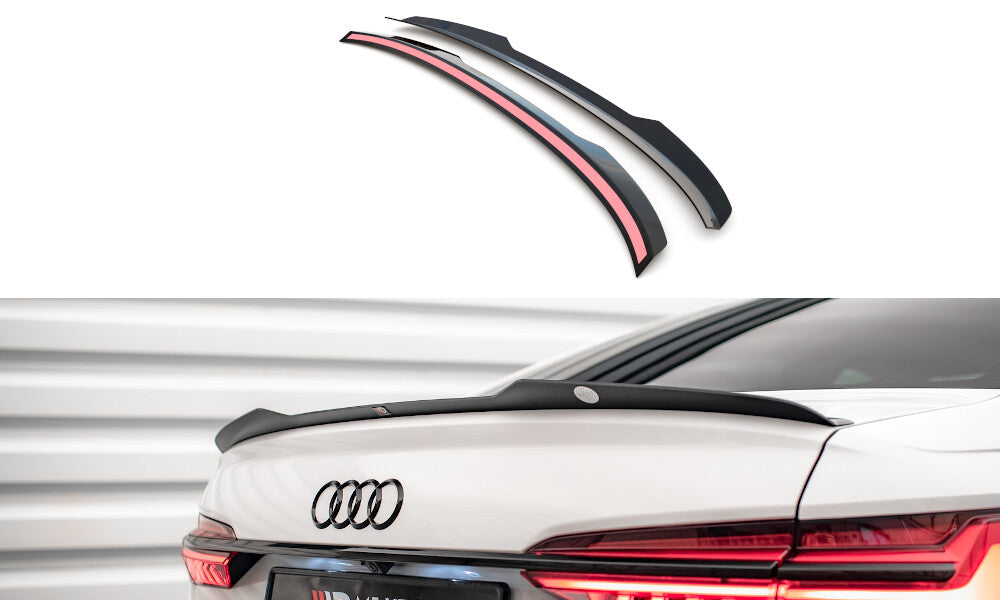 Heckspoiler Lippe passend für Audi A6 Limousine C8 / C8 FL schwarz Hochglanz