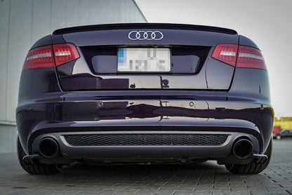 Heckspoiler Lippe passend für Audi A6 S-Line C6 FL Limousine schwarz Hochglanz