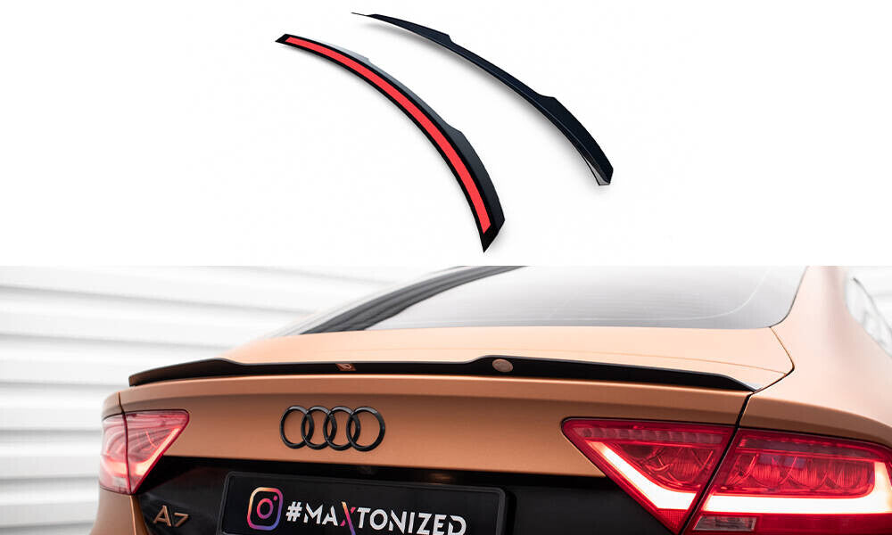 Heckspoiler Lippe passend für Audi A7 C7 schwarz Hochglanz