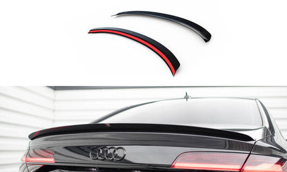 Heckspoiler Lippe passend für Audi A8 D4 schwarz Hochglanz