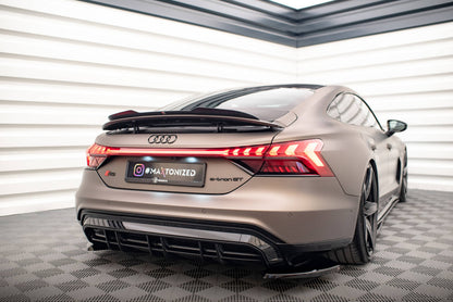 Heckspoiler Lippe passend für Audi e-Tron GT / RS GT RS Mk1 schwarz Hochglanz